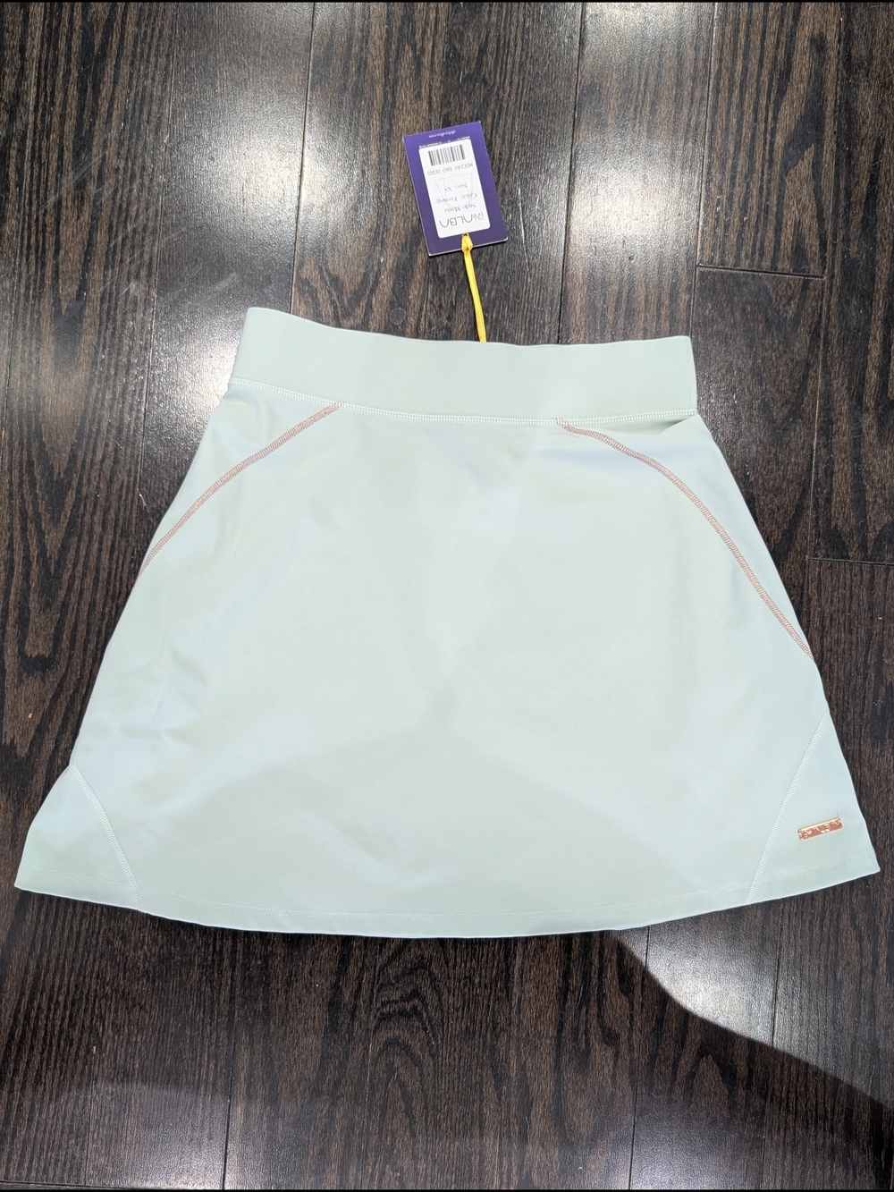 2/$35 Alba Mint Green Athletic Mini Skirt Rose Gold Detail XS NWT